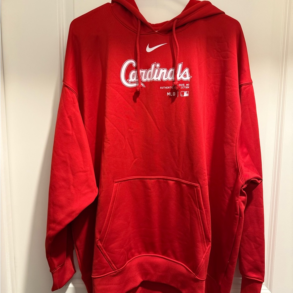 Nike Red Hoodie - MLB St. Louis Cardinals Authentic Collection.